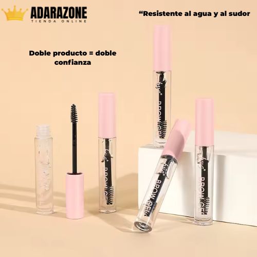 LUMINA 2 en 1 ™ Pack 2 Gel Transparente 2 en 1 Cejas & Pestañas.