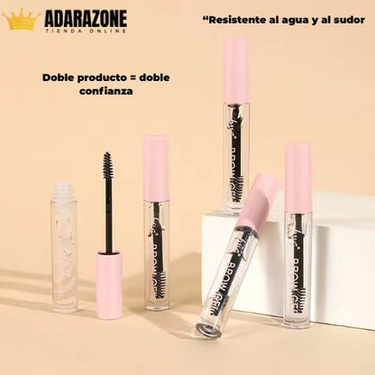 LUMINA 2 en 1 ™ Pack 2 Gel Transparente 2 en 1 Cejas & Pestañas.