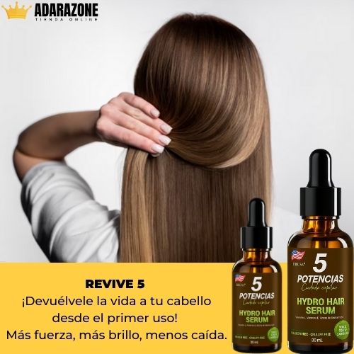 🌿 REVIVE 5 – Sérum Capilar 5 Potencias