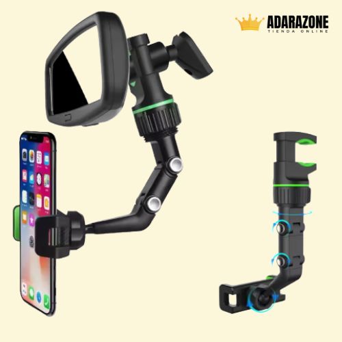 Clip&Go 360 ™   SOPORTE PARA CELULAR RETROVISOR PLUS.