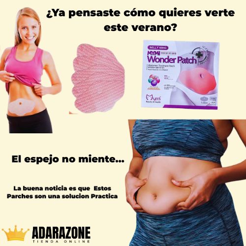 WonderFit Abdomen™  5  Parches Adelgazantes Naturales para Abdomen Plano.